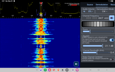 BioSonic  frequencies captured with Sdr,  cross check with Aaronia NF-5035.