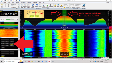 W-FM selected sounds terrible, too narrow bandwidth!!