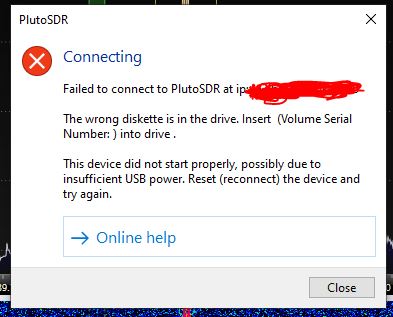 sdr console error